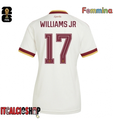 Spagna Nico Williams #17 Seconda Maglia Femmina Mondiali 2026 Manica Corta